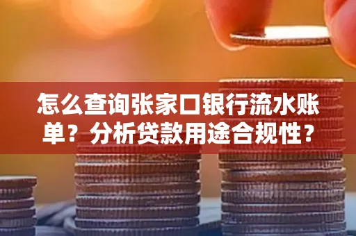 怎么查询张家口银行流水账单？分析贷款用途合规性？